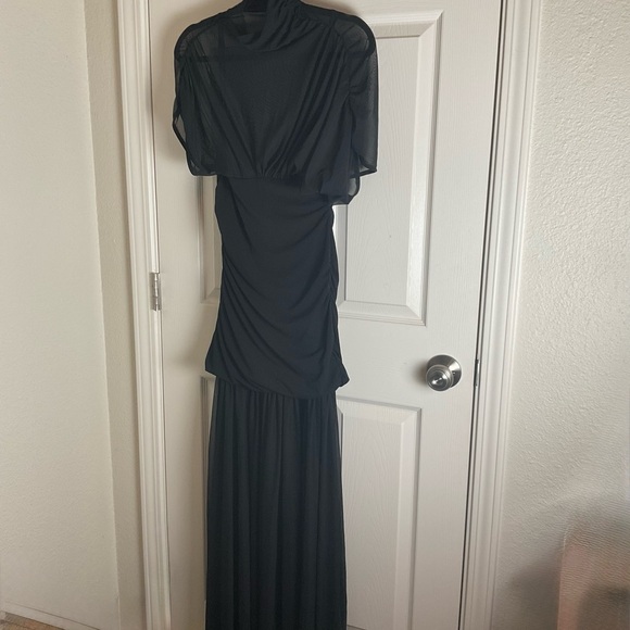 ZARA COMBINED DRAPED MIDI DRESS - Black Woman’s Size medium - Picture 3 of 15